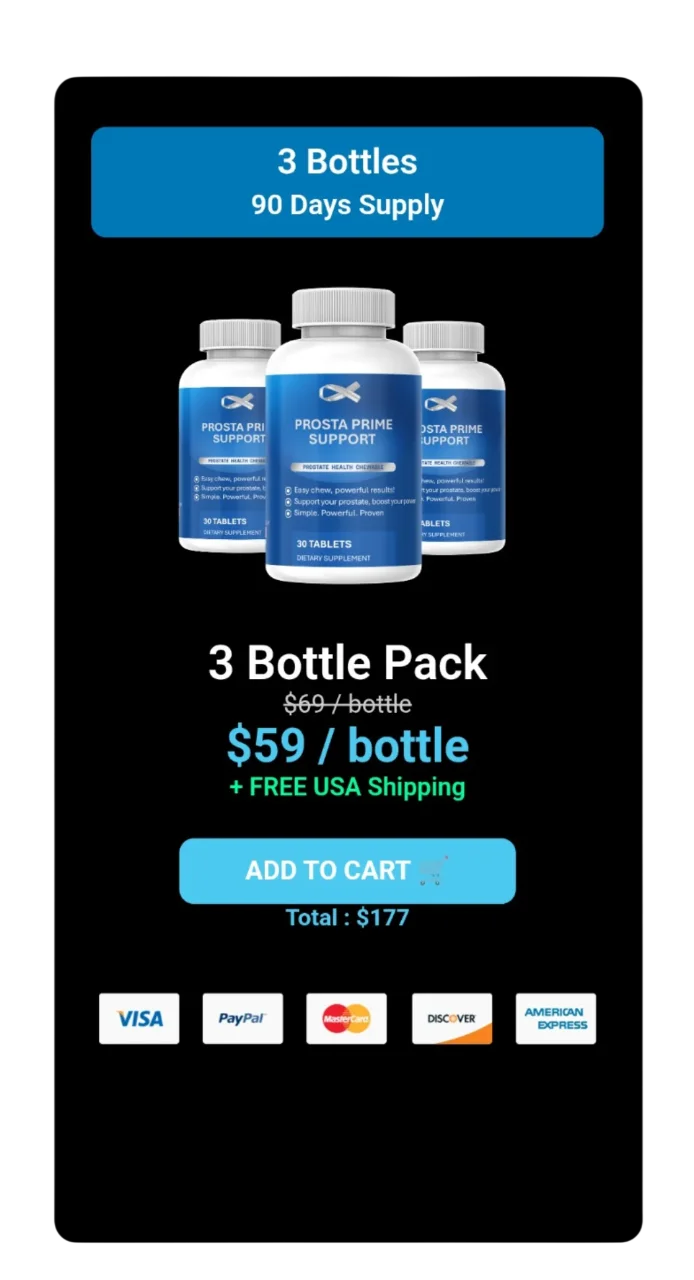 ProstaPrime Support™ 3 bottles pricing